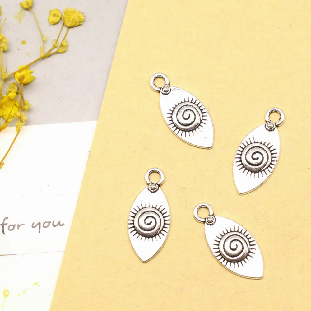 

20pcs 10x21mm Eyes Charms Pendant Accessori Jewellery Making Supplies Antique Silver Color