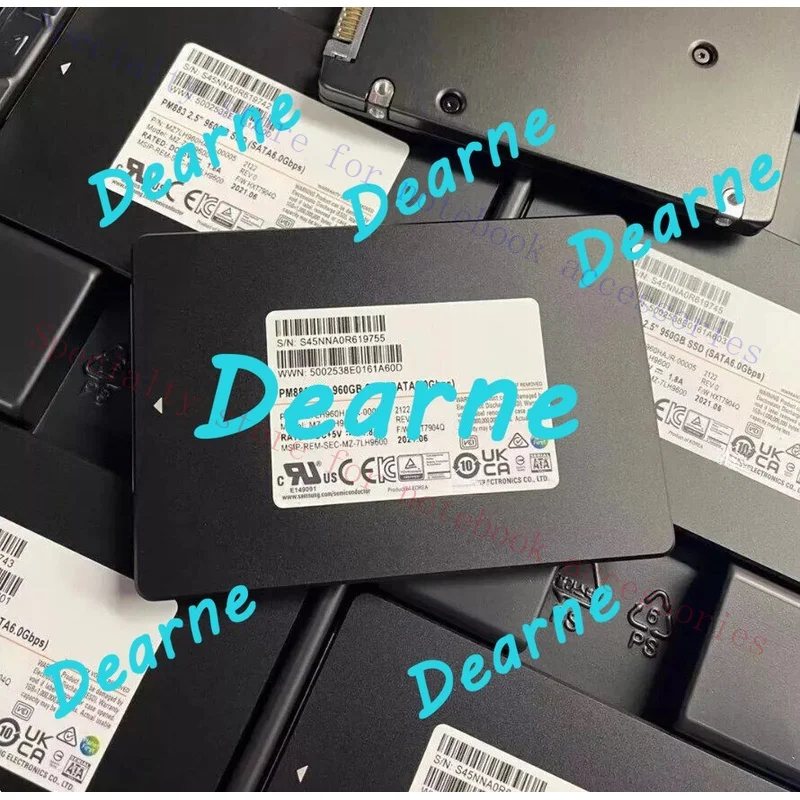 R+  for 1pcs Samsung PM883 960GB SSD 2.5 SATA III 6Gbps MZ-7LH9600 MZ7LH960HAJR-00005