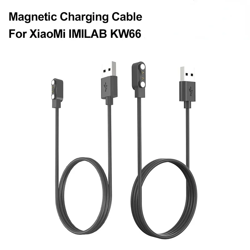 USB Magnetic Charging Cable For XiaoMi IMILAB KW66 Solar LS05 SW022 Keep B3 OnePlus Nord Smart Watch Charger Dock