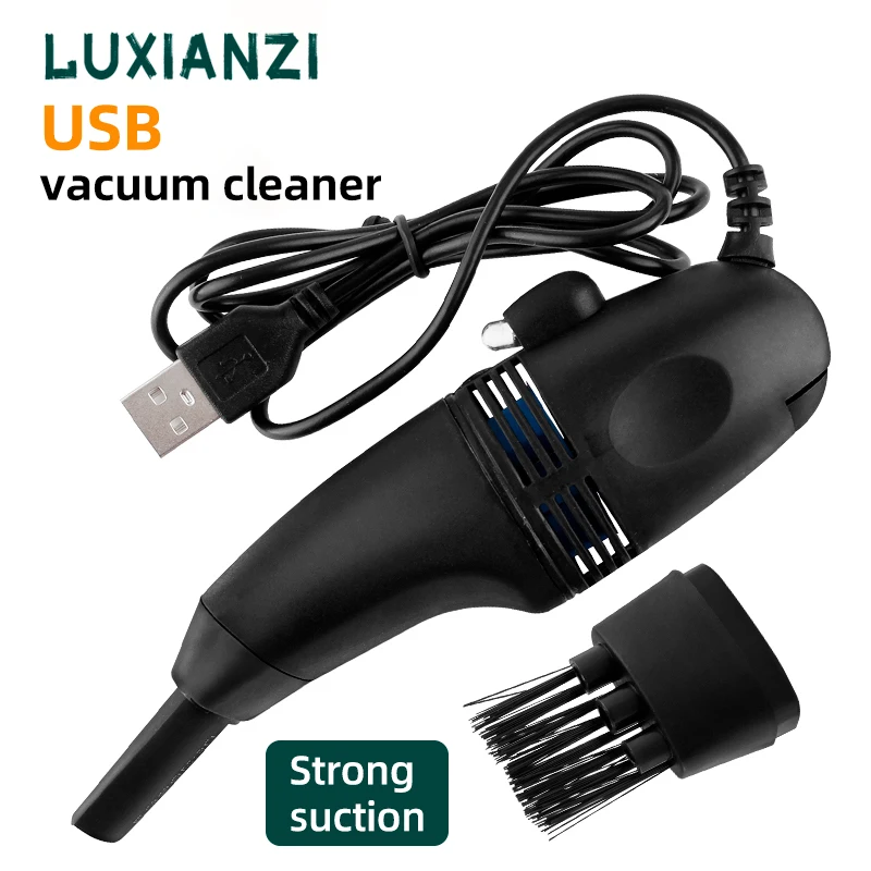 LUXIANZI Portable Mini USB Vacuum Cleaners Keyboard Brush Laptop Shell Remove Dust Brush Home Office Handheld Cleaning Tool