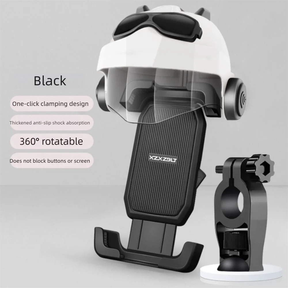 

Waterproof Motorcycle Mobile Phone Holder Cradle Clip Sunshade Navigation Phone Holder Anti Vibration 360 Degree Rotate