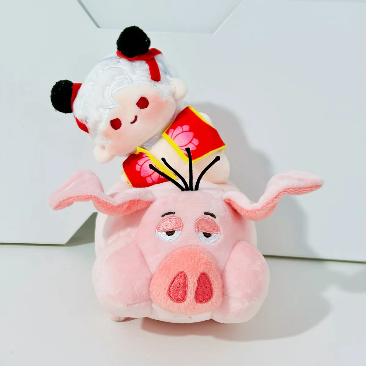 10 cm Labubu Poppenkleertjes Leuk Vliegend Varken Mount Ne zha2 Set Labubu V1 V2 Idool Poppenkleertjes Accessoires Speelgoed voor Fans Kinderen Geschenken