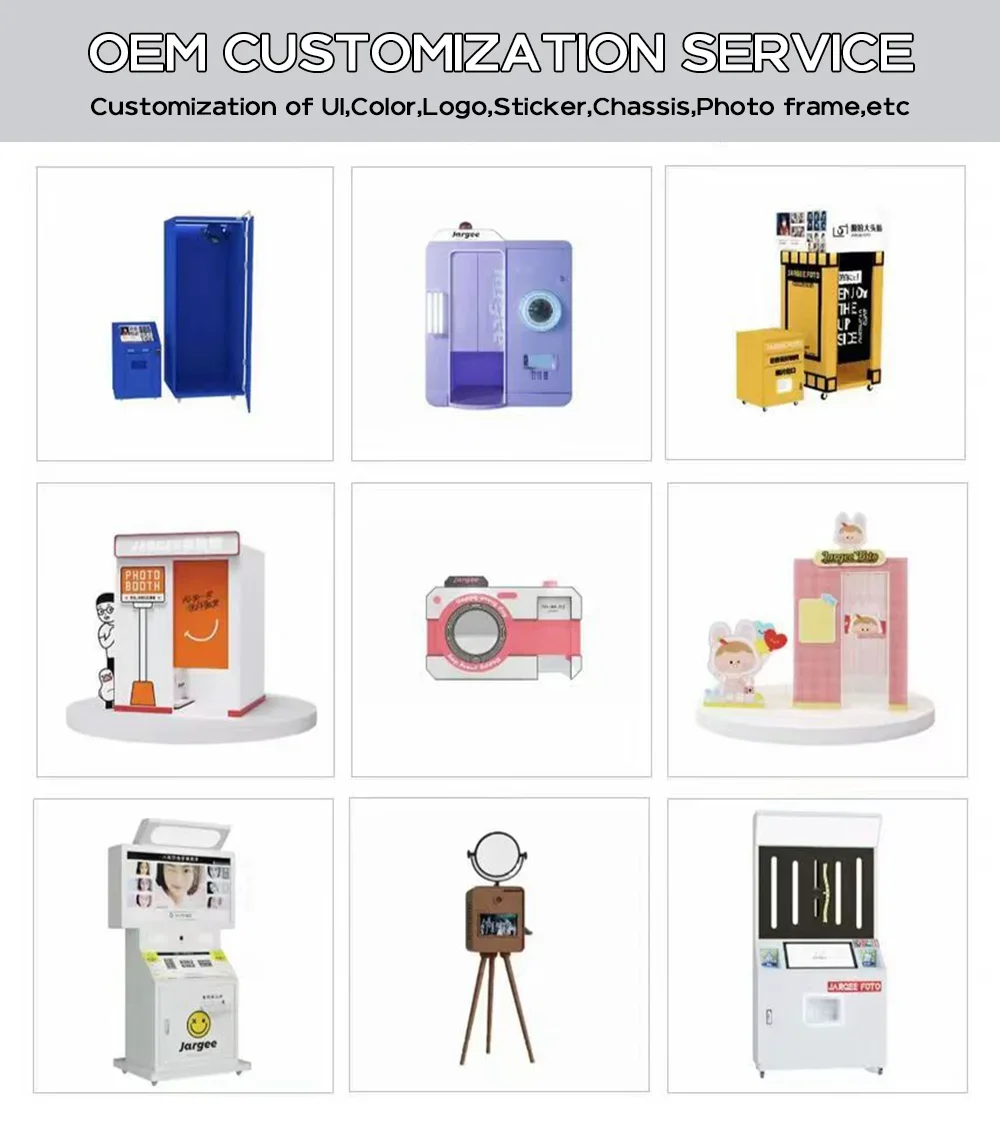 Design coreano cabina fotografica istantanea Self Service Photo Printing Kiosk Purikura Machine Photo Booth Machine