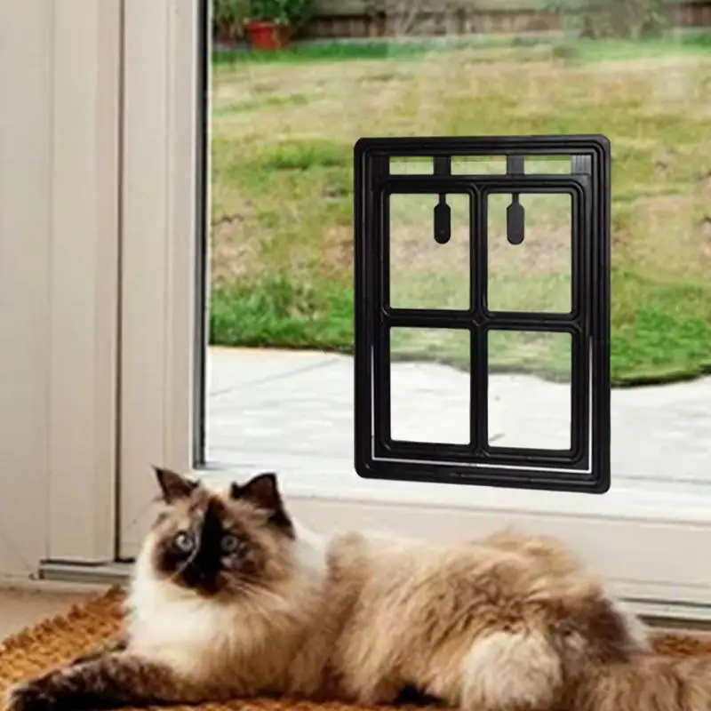 Magnetic Pet Door Cat Door Interior Door Easy Setup Pet Door Pet Supplies Pet Safe Doggie Door For Dog Cat Kitten For Indoor