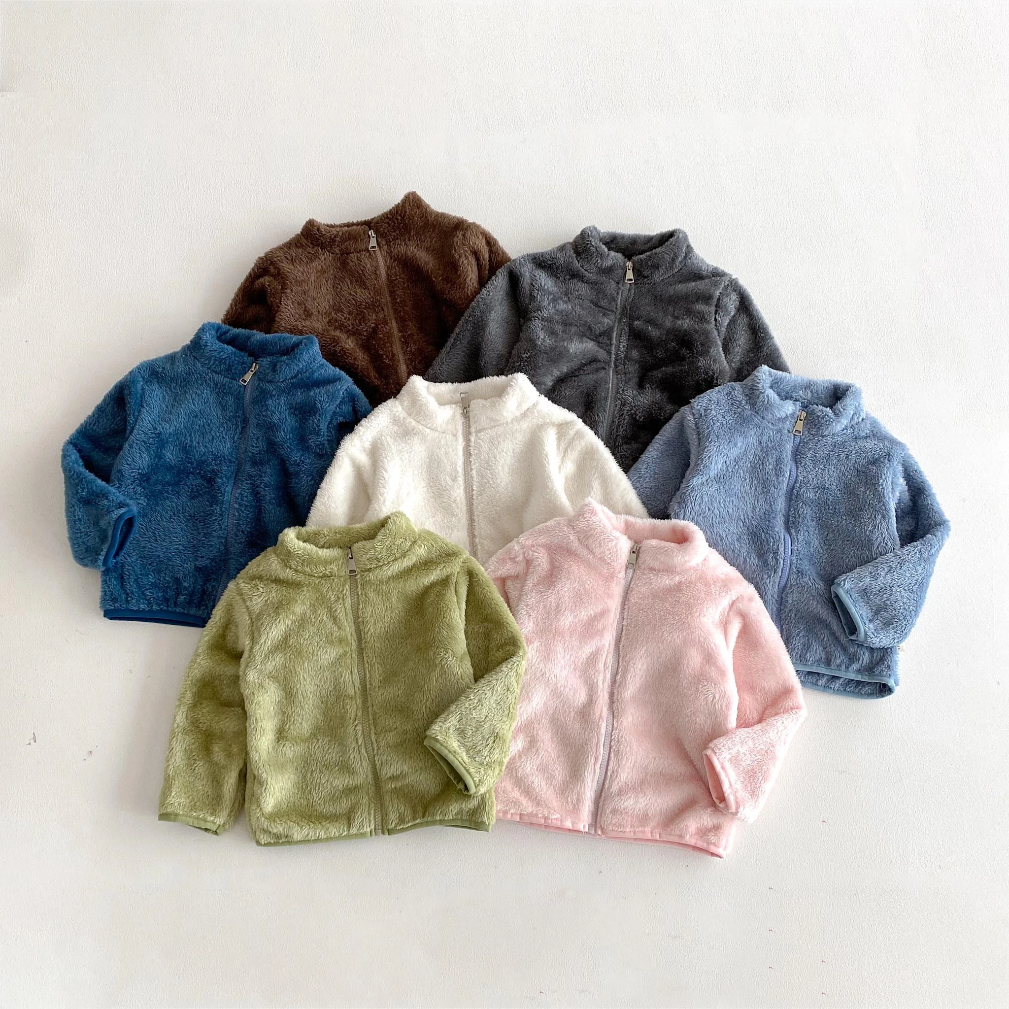 Plush Coats Autumn Winter Clothing Solid Color Velvet Outerwear New Fashion Casual Wear Loose All-match Long Sleeve Tops Coat