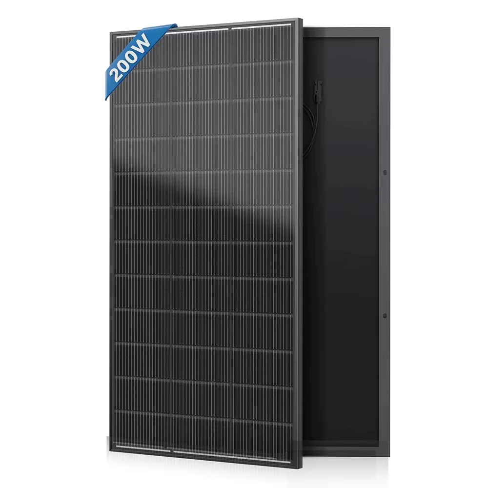 RVPOZWER 200W/400W/800W Solarmodule 18BB N-Typ Mono-Zellen 25,5% Hocheffiziente PV-Module für Haus, Wohnmobil, Aufladung im Freien, netzunabhängig
