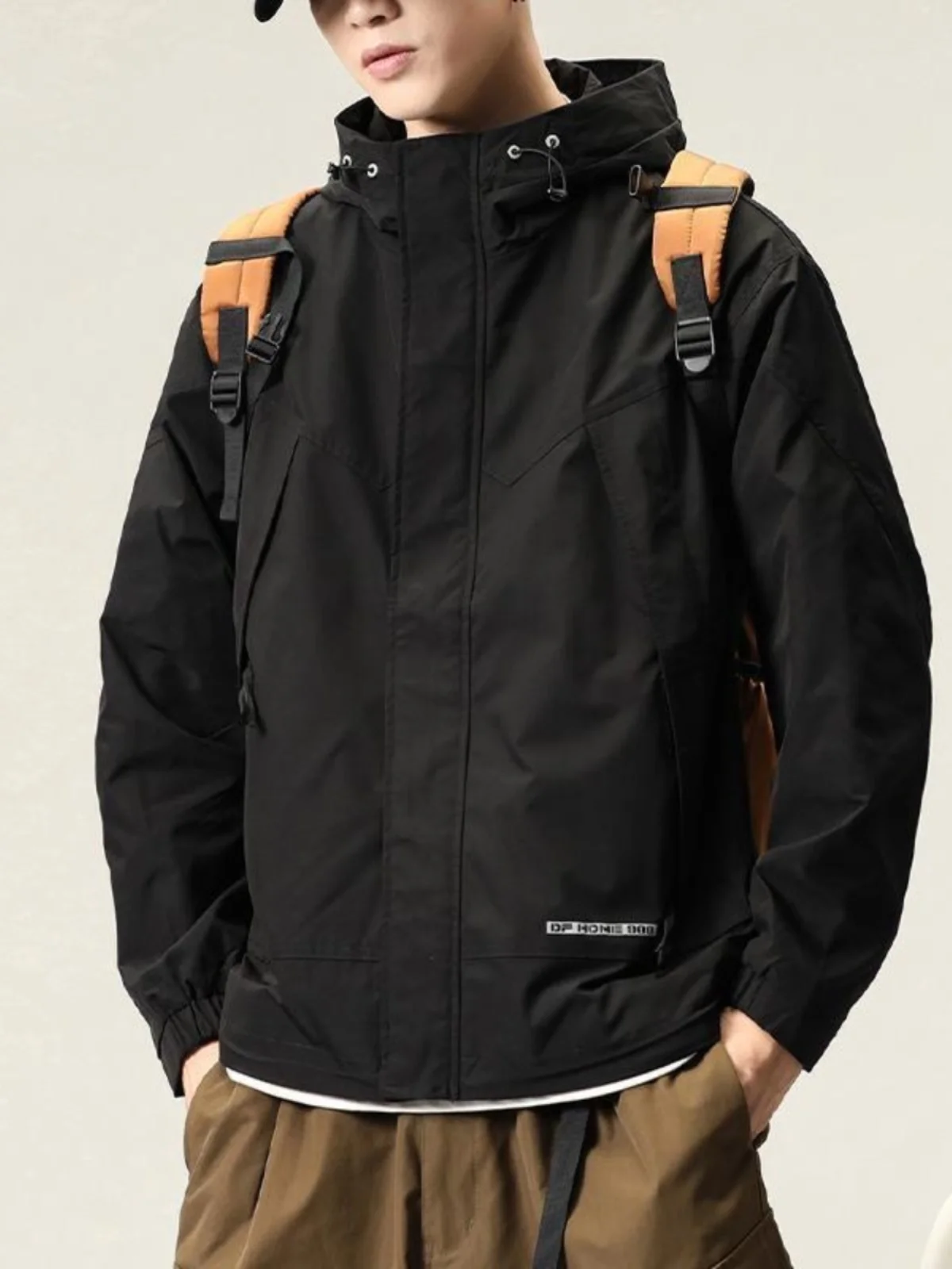

American Functional Workwear Jaet Men's Spring Autumn Outdoor Casual Loose Waterproof Windbreaker Youth Faion