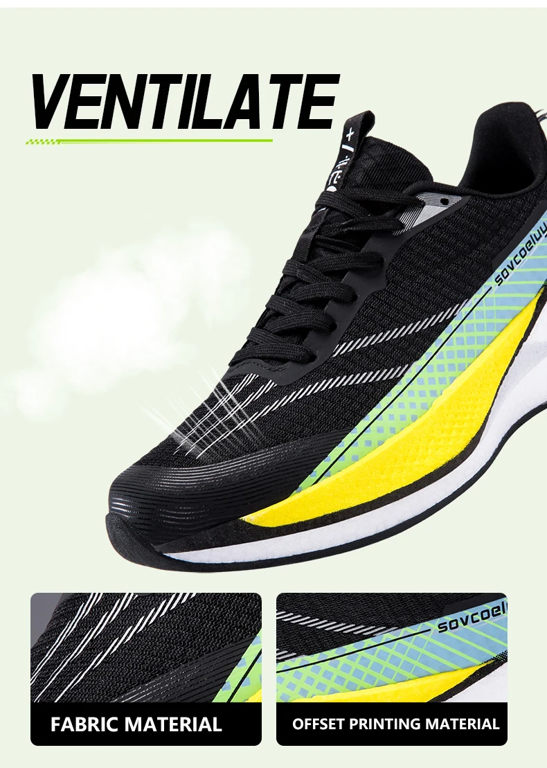 Marathon-Laufschuhe für Herren, Sport-Carbonsohle, atmungsaktiv, leicht, bequem, Damen-Sportschuhe mit Dämpfung und Stabilität – Detail 13