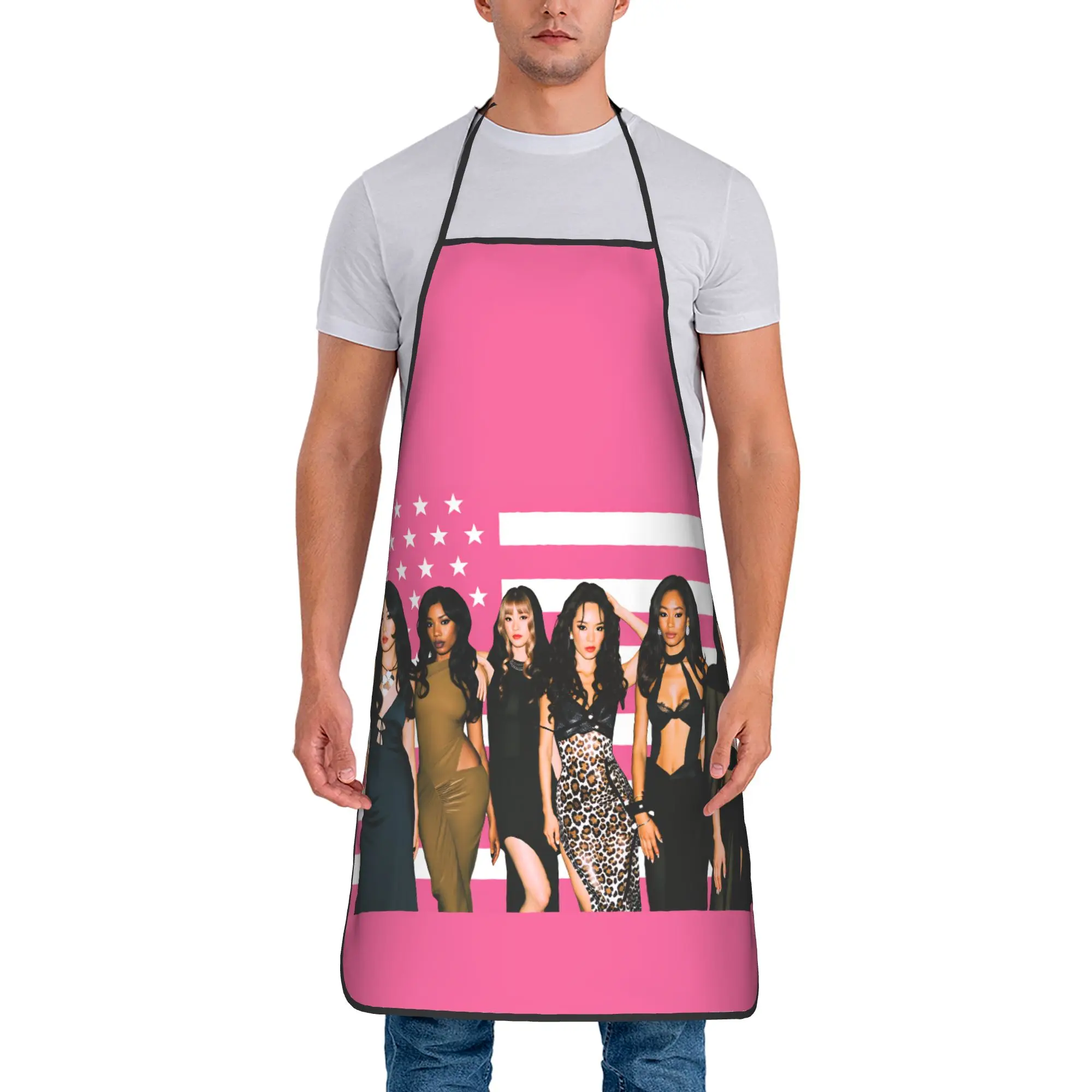 

Katseye American Flag Apron Home Adult Kitchen Accessories Fashion Cooking Aprons without Pocket