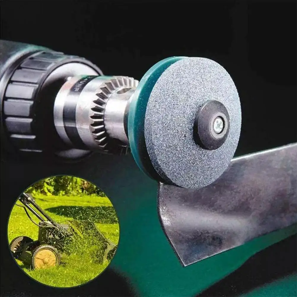 Lawn Mower Sharpener Universal Grinding Hand Drill Multifunctional Knife Wind Sharpener Faster Electric Drill Stone Sharpen C7L7