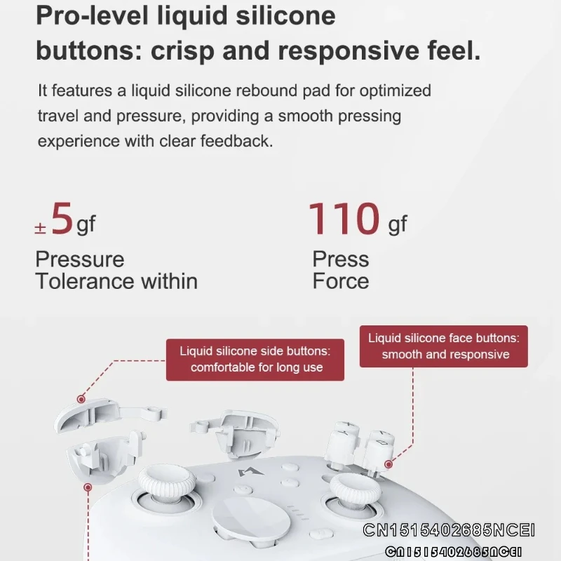 Zuno MOBAPAD N1S/N1 HD Bluetooth Gamepad controlador de juego inalámbrico con Joystick de efecto Hall para Nintendo Switch OLED PC IOS