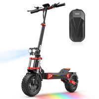 iScooter iX8 Electric Scooter, 2*1200W Motor, 48V 20AH Battery, 12-inch Tire，Dual Hydraulic Disc Brakes, Front & Rear Suspensio