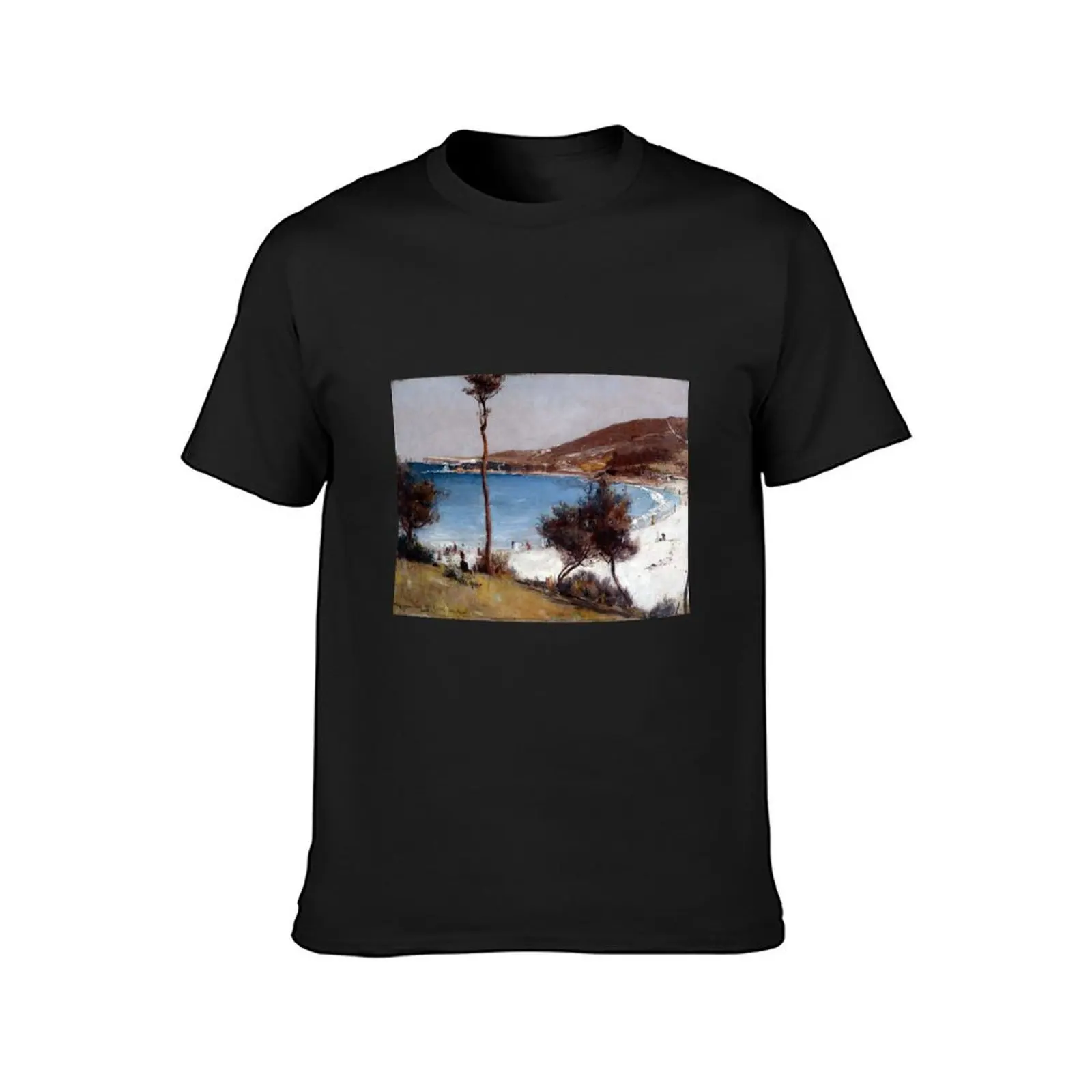 Tom Roberts Holiday Sketch at Coogee T-Shirt oversizeds heavyweights plain quick-drying mens workout shirts