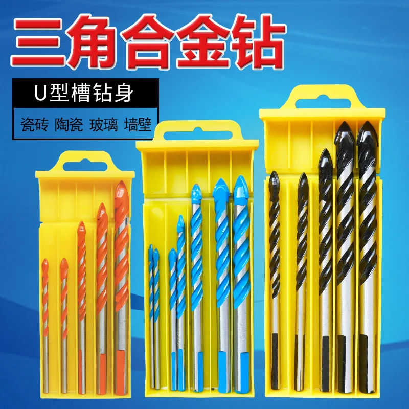 Multifunctional Ceramic Wall Drill Bit Glass Tile Alloy Drill Bit one-line Wall Drilling Hand Electric Drill Hole Opener