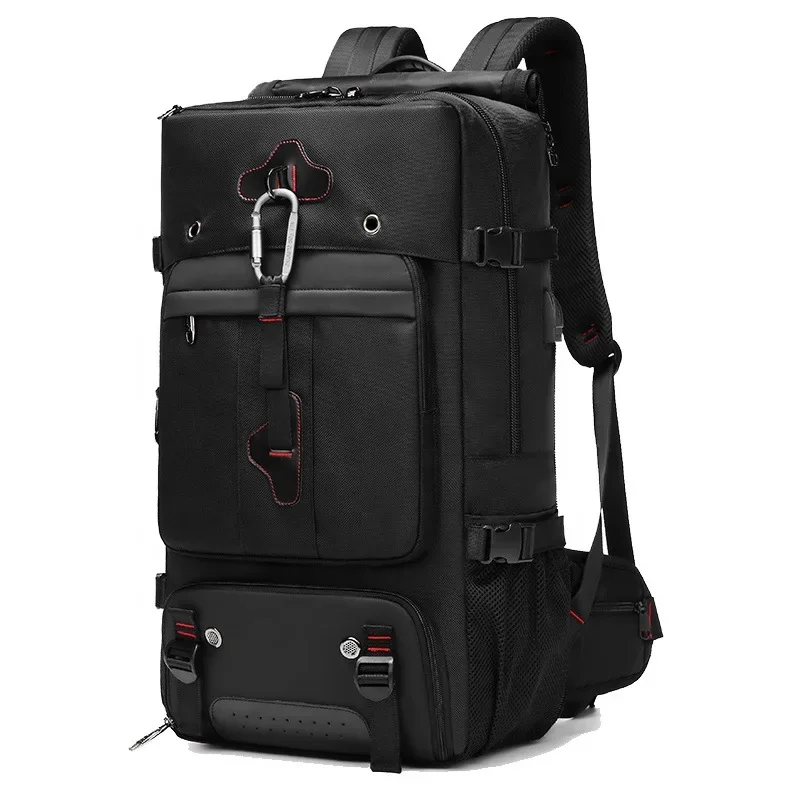 

New Men's Travel Bag Backpack Large Capacity Luggage Bag Multifunctional Waterproof Outdoor Mountaineering Bag Double Backpack