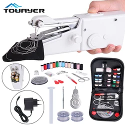 Portable Handheld Sewing Machine Cordless Electric Sewing Machine Set Home Sewing Quick Repair DIY Clothes Sewing Machine