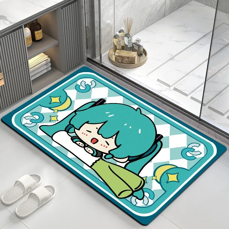 hatsune-miku-future-anime-diatom-mud-high-quality-face-value-anti-sliding-bedroom-bathroom-toilet-entrance-absorption-pad