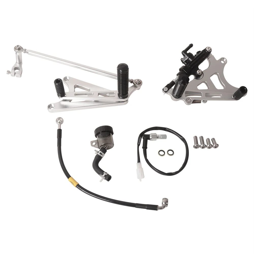 OldBones Cafe Racer Rearsets For BMW K100 K100LT K100RS K100RT Foot Peg Rest Mount Bracket Vintage Motorcycle Part Footrest