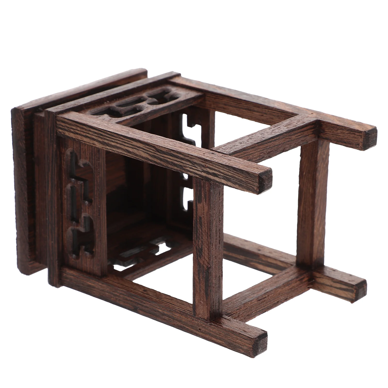 

Wooden Statue Plant Base Display Shelves Decor Home Asian Stand Indoor Plants Crafts Rack