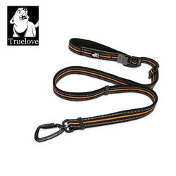 Truelove Pet Leash Hands Free Adjustable Nylon Dog Leash Material Pet Leash with Carabiner Multifunctional Dog Training TLL2671