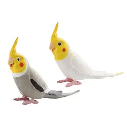 Simulation Parrot Figurine Bird Animal Sculpture for Micro Landscape DIY Landscaping Bath Toys Party Favors Cake Toppers