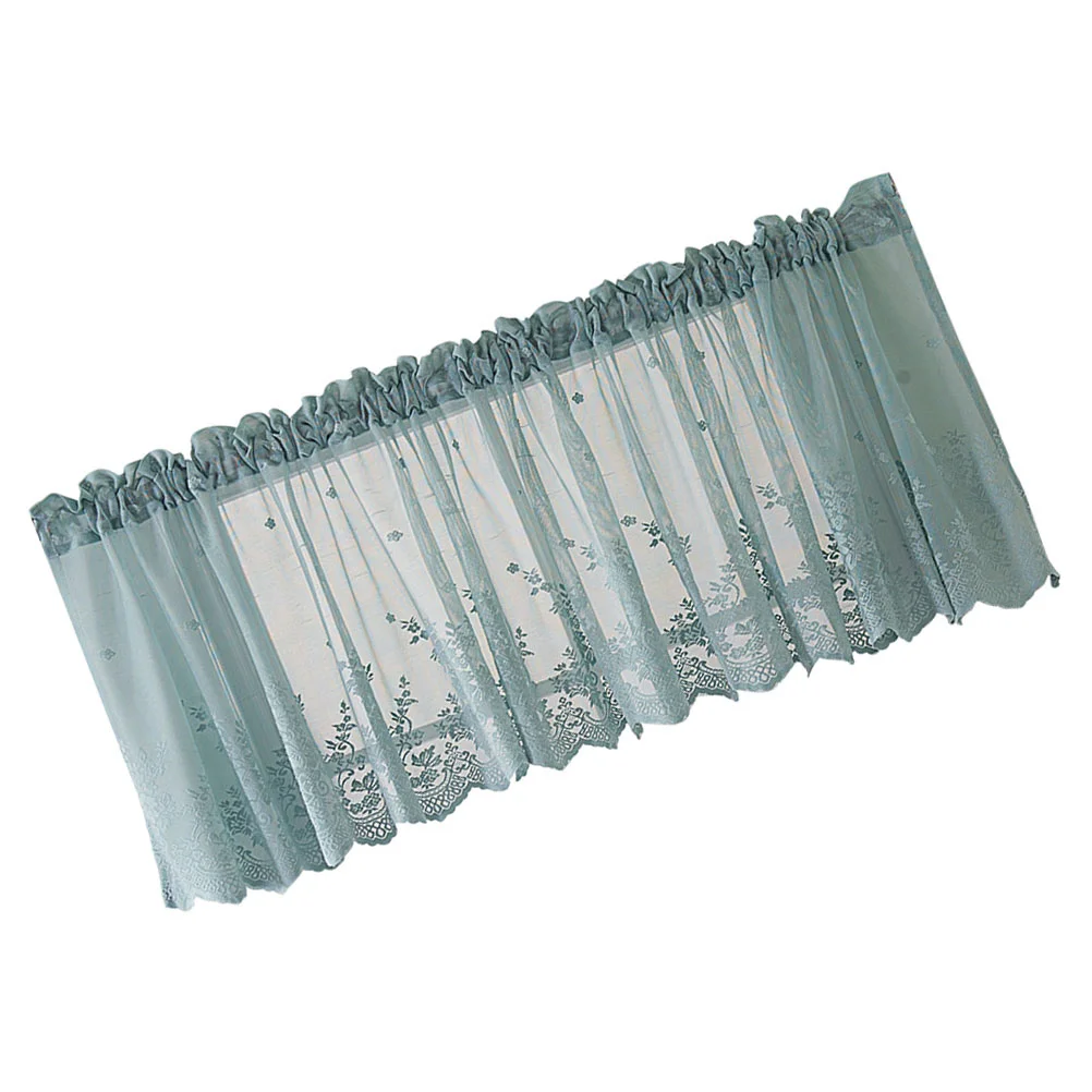 

Lace Cafe Curtain Polyester Short Curtains Kitchen Bedroom Decor Home Office Hotel Room Cozy Romantic Gift