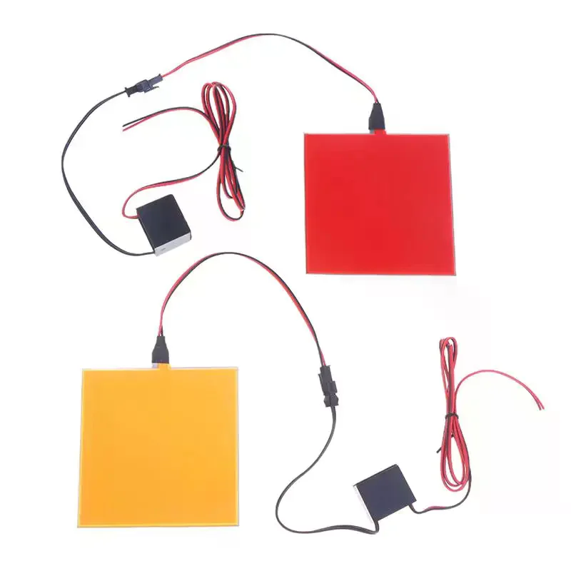 12v 10x10cm EL Flexible Electroluminescent Cold Light Source Cuttable DIY Luminous Frame Backlight Model Environmental Source