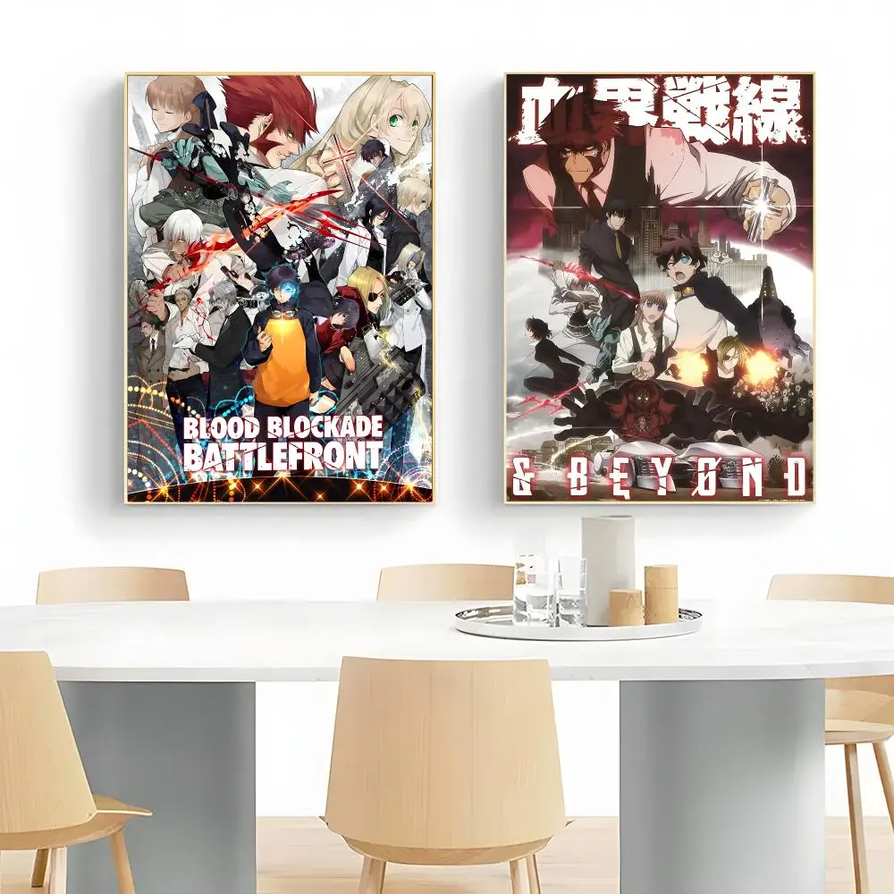 Urban Anime B-Blood Blockade Battlefront Poster Wall Art Print Decorative Mural Home Decor Gift Unframed