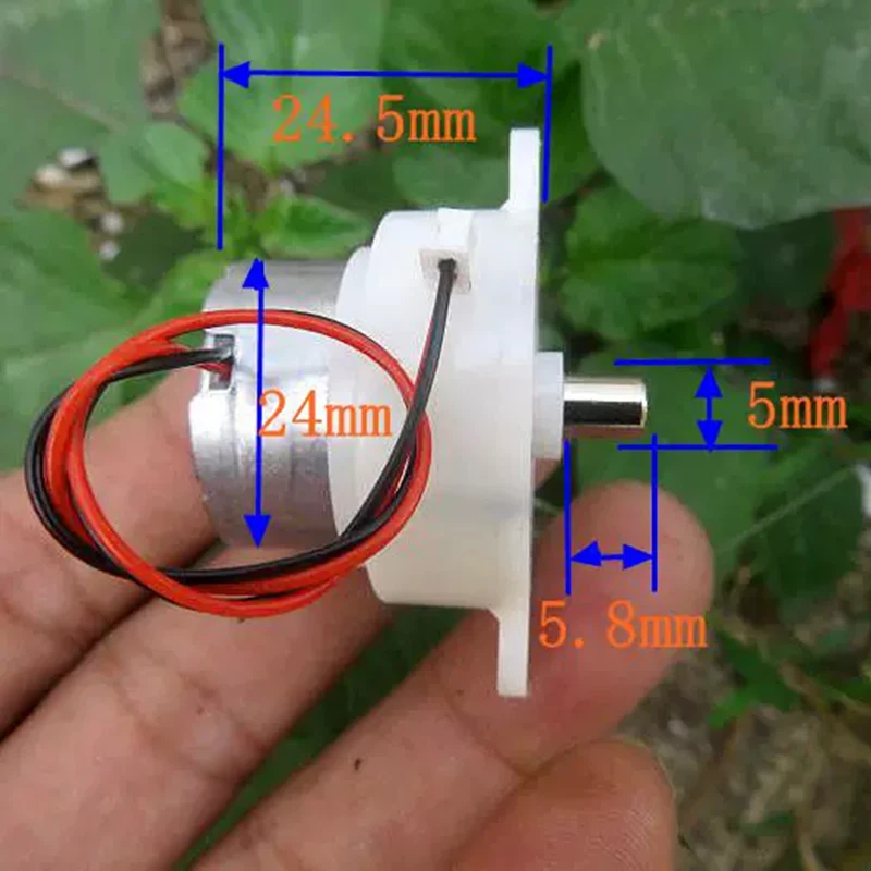 

Small 32MM Plastic Gearbox Gear Reducer Motor DC 12V 30RPM Slow Speed Mini 300 Geared Motor