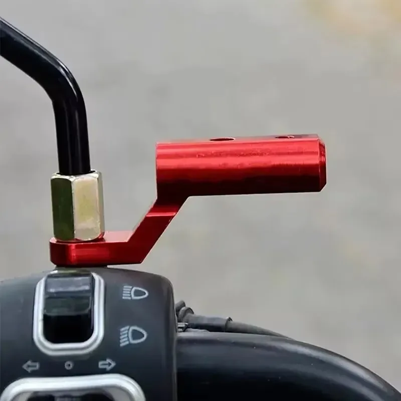 Image of 1 Stück Motorrad-Rückspiegelverlängerung Montagehalterung Verlängerungsstange Aluminiumlegierung CNC Motorrad-Zubehör Halterung ﻿
