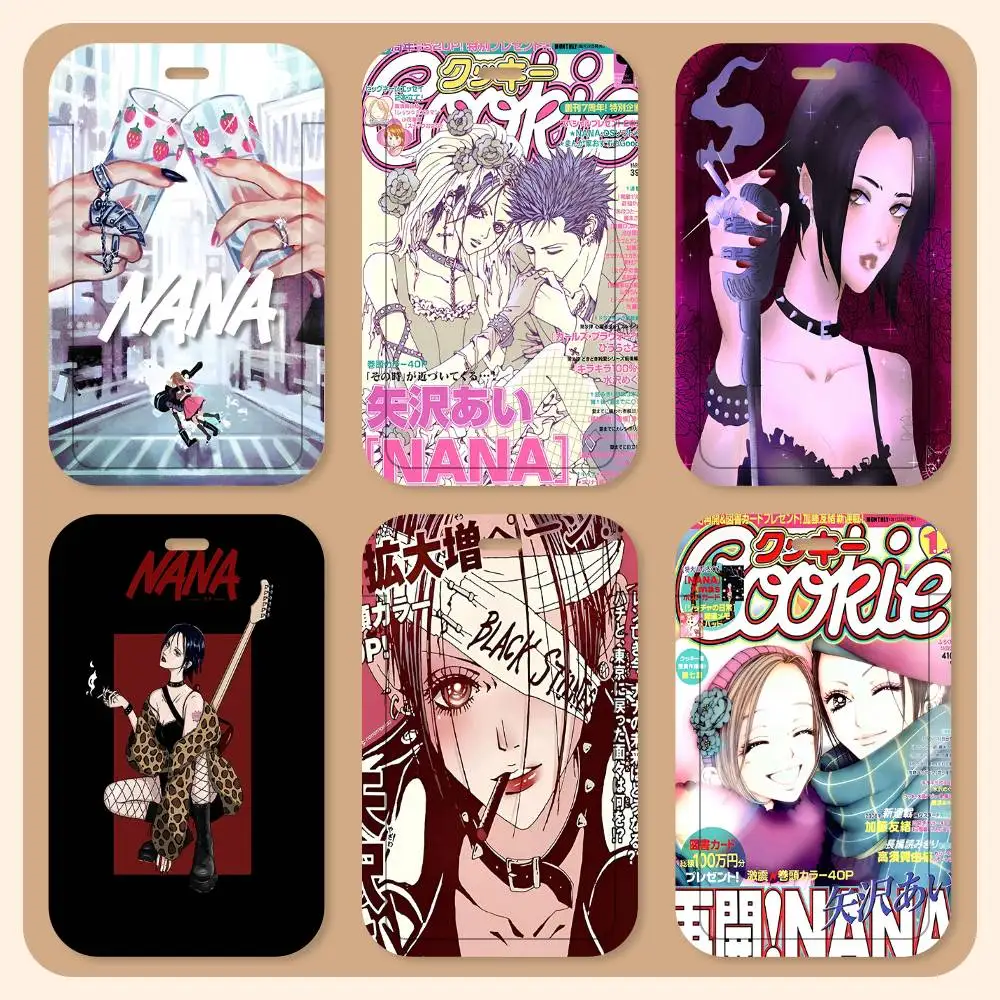 

Набор из 2-х шнурков для карт с держателями для студенческих удостоверений и пропусков, аниме NANA