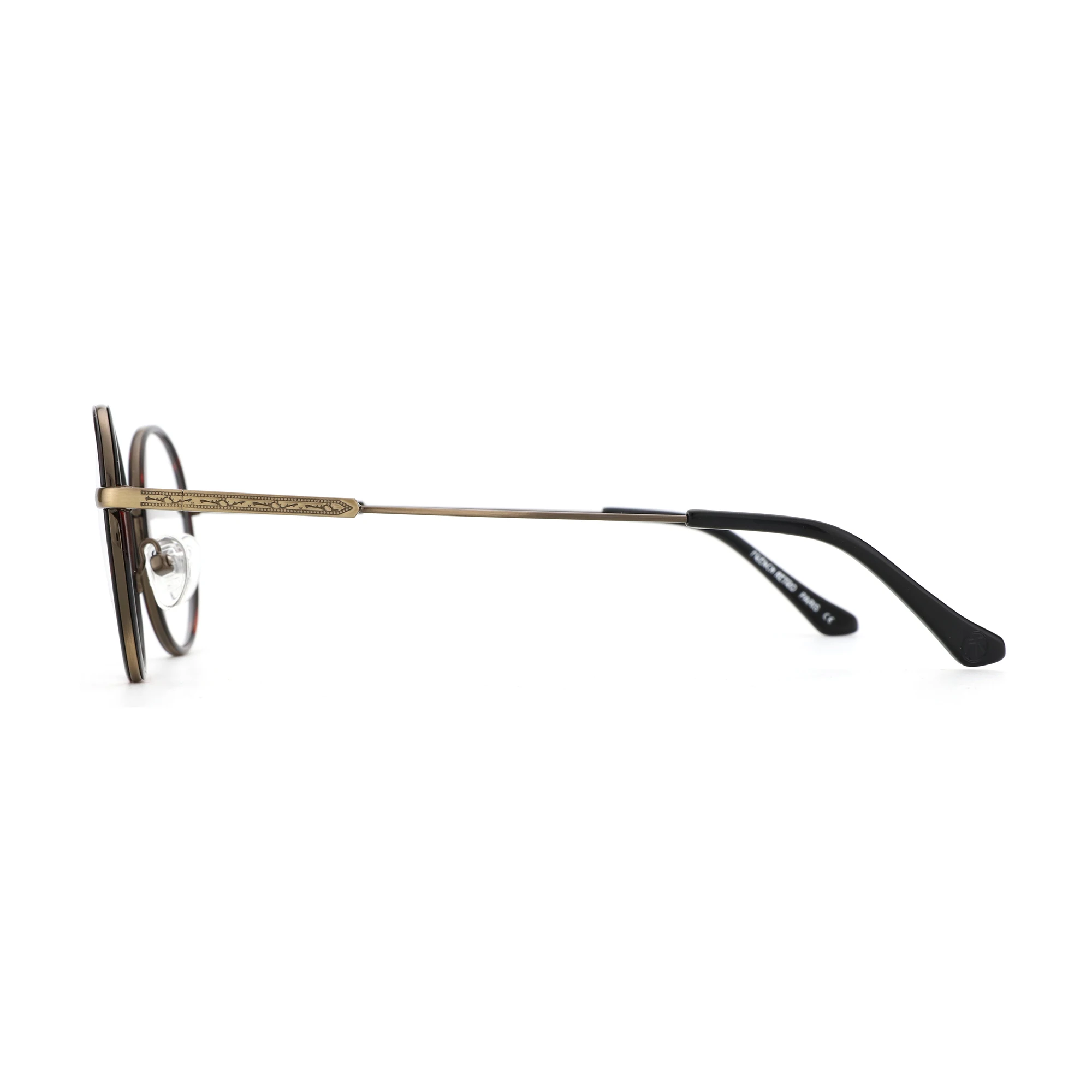 AIR EIGHT Metall-Rundbrille für Männer und Frauen, blaues Licht, Myopie, optische Brille, progressive photochrome Brille – Detail 8