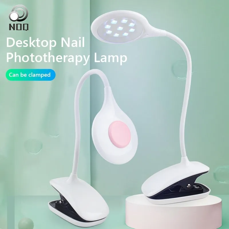 9led Nail Dryer Table Lamp Type Personal Home Nail Curing Lamp UV Lamp Power Storage Professional Adjustable Lamp 360° Rotation