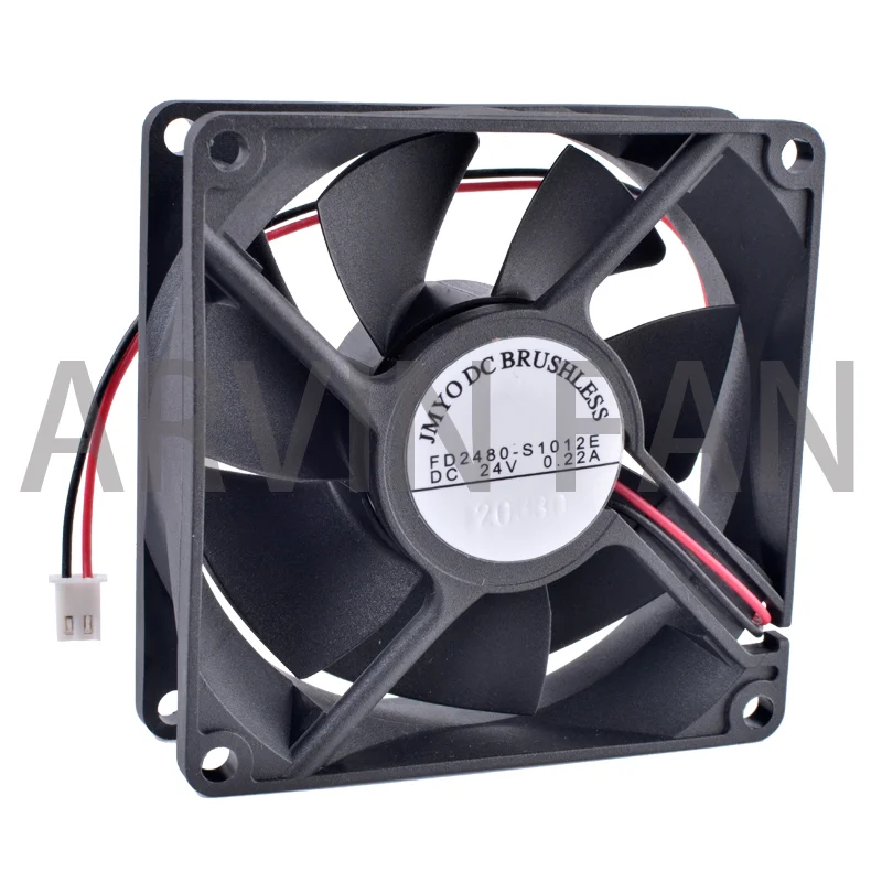 Ventilateur de refroidissement d'inverseur de grand volume d'air, FD2480-S1012E d'origine de REVOLUTION de REFROIDISSEMENT tout neuf 8cm 8025 80mm 24V 0.22A