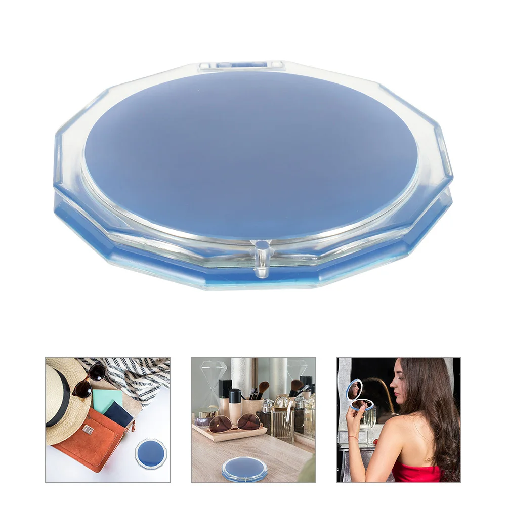 Kompakter, zusammenklappbarer, tragbarer Reise-Make-up-Mini-Spiegel, kleiner Taschen-Handspiegel für Frauen und Mädchen, Geschenk-Handspiegel