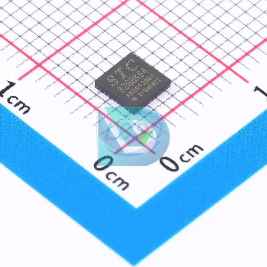 STC32G8K64-42I-QFN32ชิป51ซีรีส์ QFN-32-EP(4x4) ไมโครคอนโทรลเลอร์ (MCU/mpu/soc) ใหม่ดั้งเดิม