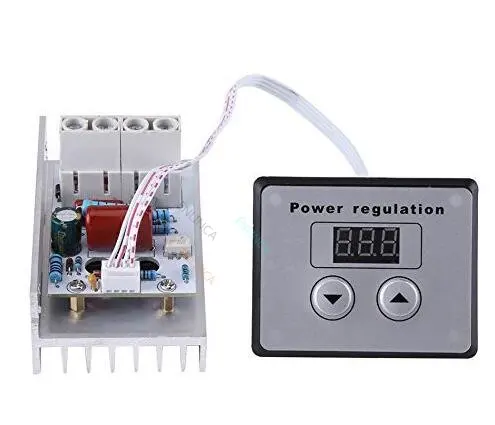 AC 220V 10000W 100A SCR Voltage Regulator Speed Control Dimming Dimmers Thermostat