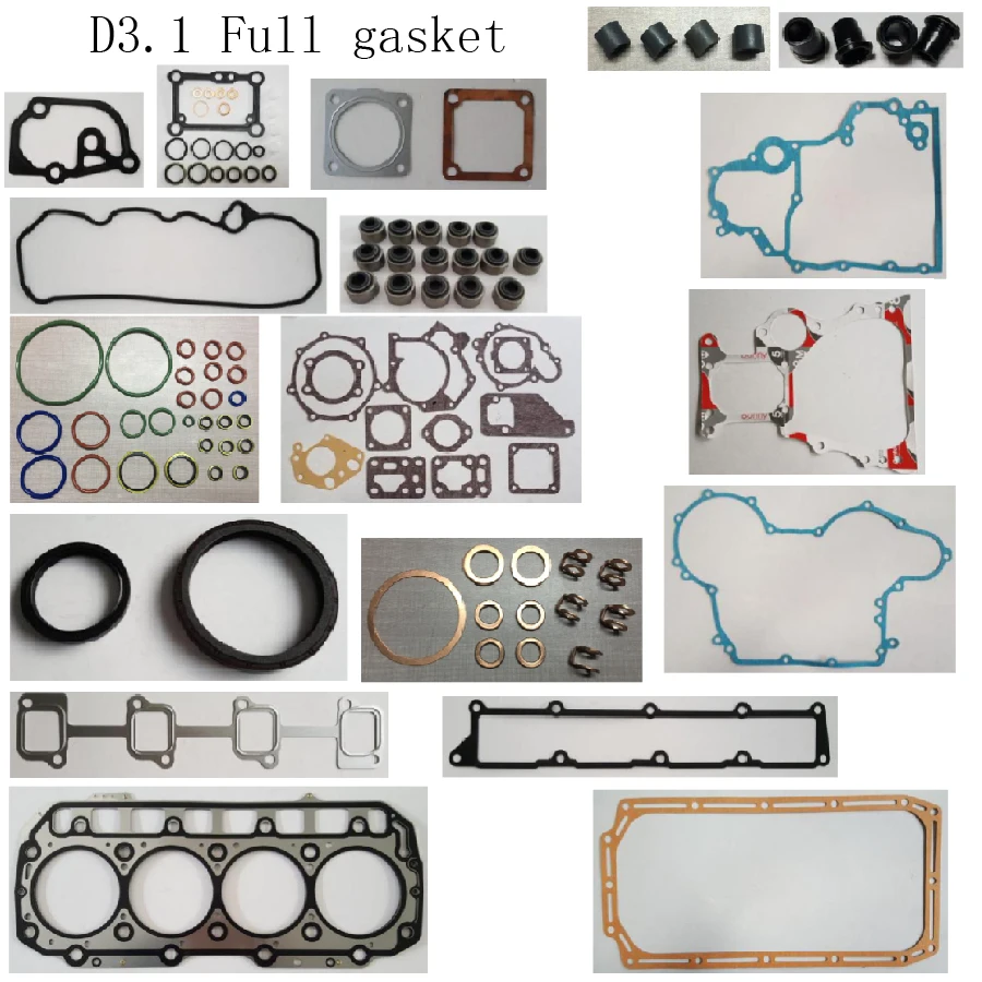 

For Caterpillar D3.1 complete full gasket Kit Set CAT excavator Engine Full Gasket