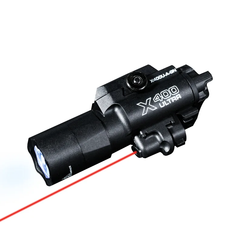 X400U 2 in 1 High-intensity Flashlight Laser Pointer,Fits 20mm Rail,Toy Airsoft Guns Hunting CS Matches Wargames. - view 6