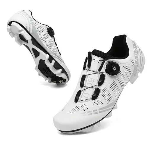 Zapatos de ciclismo profesionales para hombre, zapatos transpirables de suela dura con bloqueo para Ciclismo de Carretera, zapatos de competición de Ciclismo de Carretera SPD para mujer