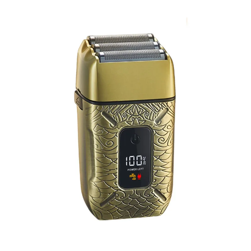 Triple Blades Electric Razor Professional Metal Hair Clipper Hair Trimmer Electric Shaver Set USB Rechargeable Digital Shaver