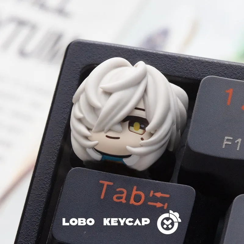 Honkai: Star Rail Kafka Keycap Resina fatta a mano Simpatico keycap Tastiera meccanica Copritasti Accessori da gioco personalizzati Regali