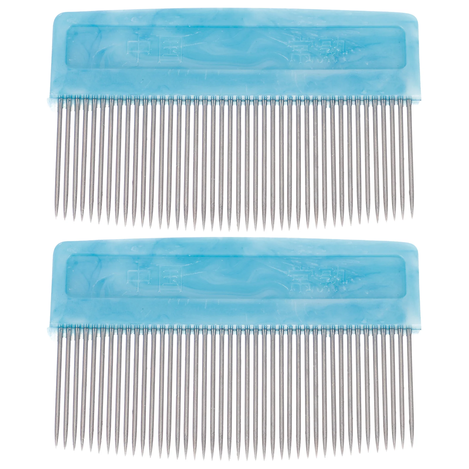 2Pcs Violin Bow Hair Comb Sturdy Lightweight Iron Plastic Durable Tool for Violin Erhu Bow Horsehair Combing Luthier Tool