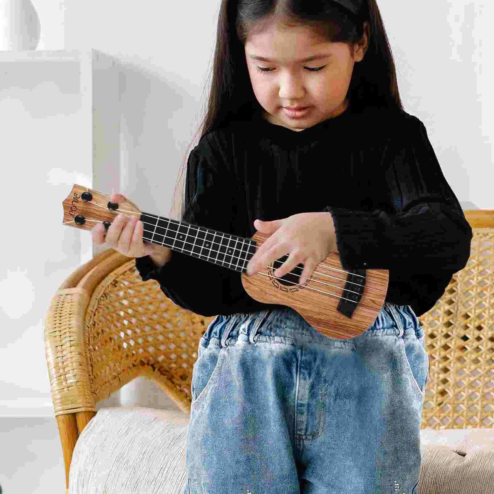 Guitar Ukulele Toy Child Childrens Toys Kids Wood Musical Instruments Ukuleles for Beginners