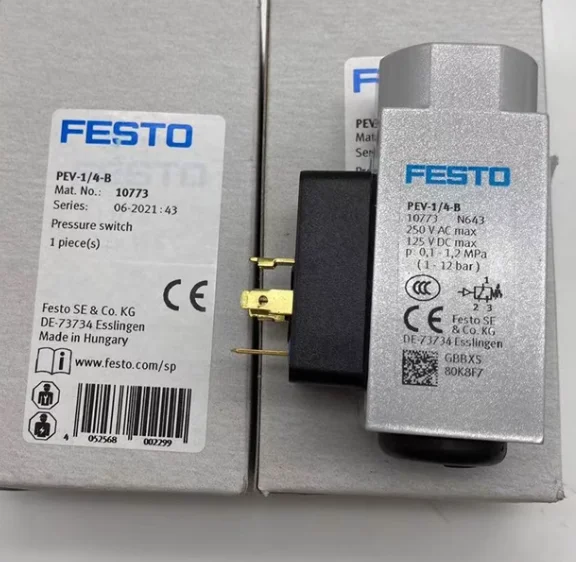 Pressostat d'origine FESTO, 175250-PEV-1/4-B-OD 161760-PEV-1/4-SC-OD, neuf