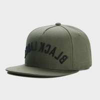 BLACK ARCH Military Green Baseball Cap - Trendy Hip Hop Snapback Hat for Men & Women