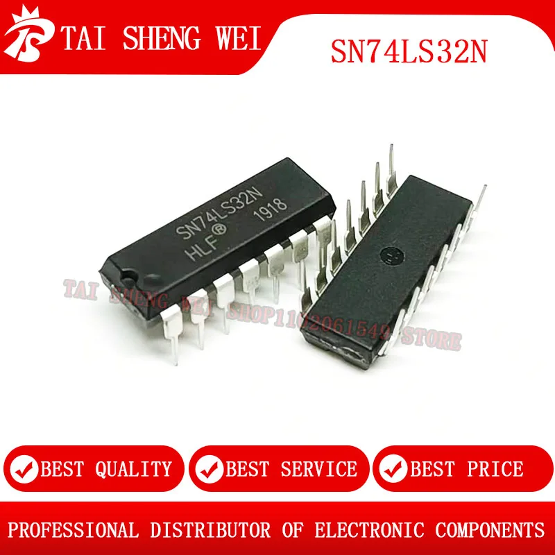 20pcs 74LS32 DIP-14 SN74LS32N HD74LS32P DIP14 New Original