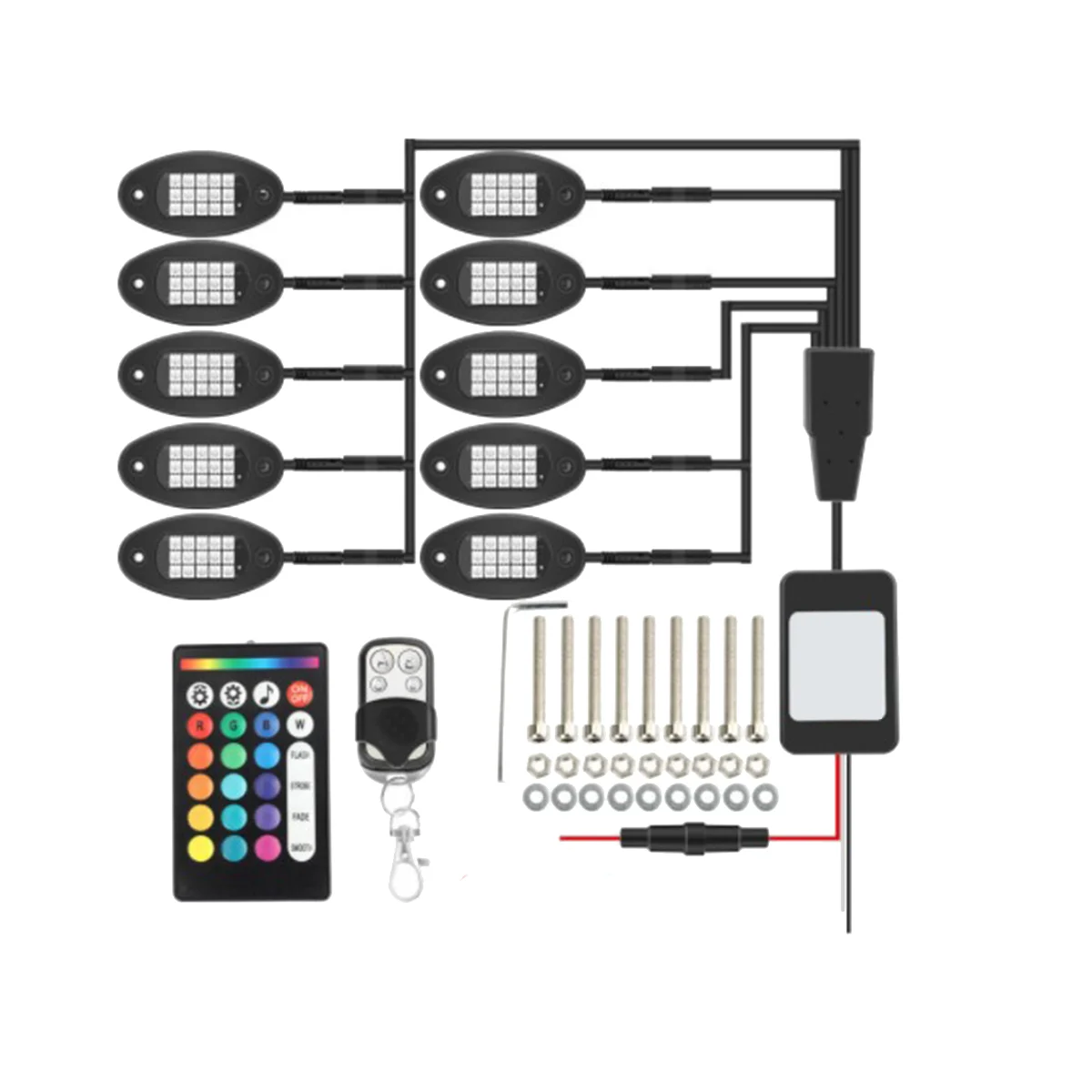 

15 LED Colorful Lights Car Lights One Tow Ten Lights Under Car Lights Car