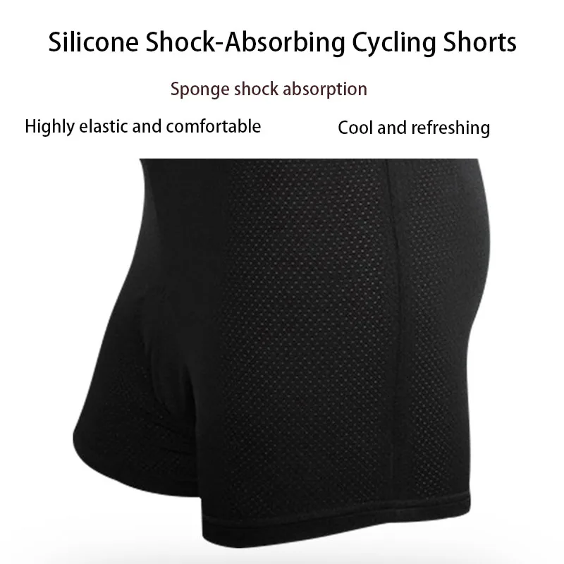 Cycling Shorts Breathable Mesh Cycling Underwear Sponge pad or silicone pad Shockproof  Bike MTB Road Bike Underwear Man Shorts