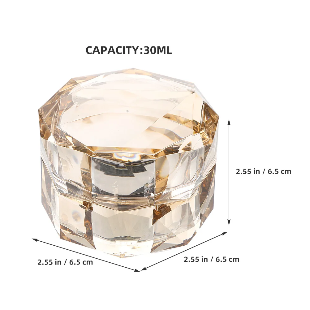 

2pcs 50G Empty Jars Acrylic Abs Material Travel Size Cream Bottles For Diy Skincare Lotion Containers Small Jars With